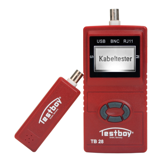 Testboy TB 28 Series Operating Instructions Manual