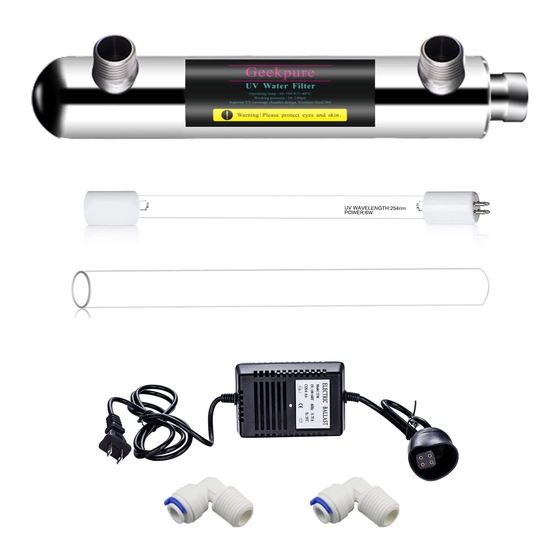 Geekpure GP-UV6W Installation And Maintenance Manual