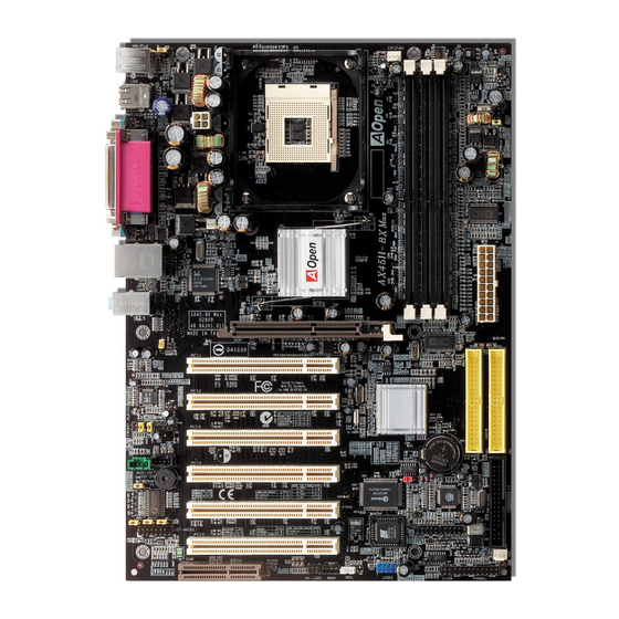 AOpen AX45H-8X Max Easy Installation Manual