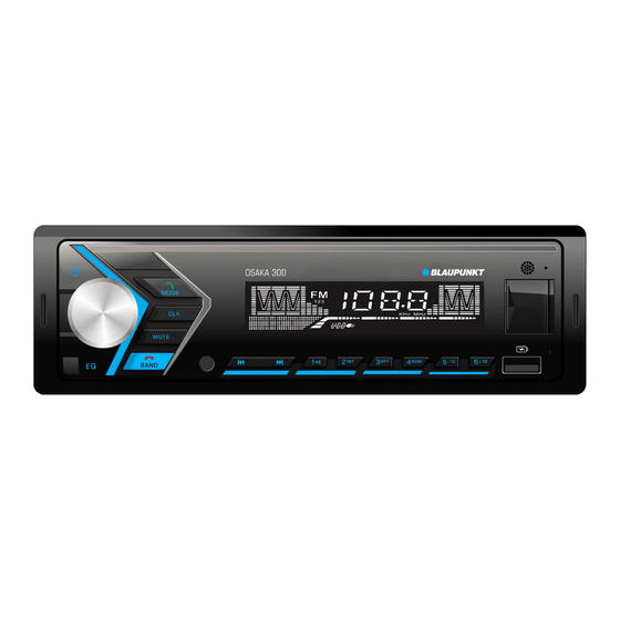 Blaupunkt OSAKA 300 Operating And Installation Instructions