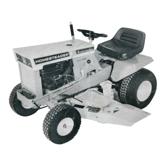 Allis-Chalmers HOMESTEADER 8hp Operator's Manual