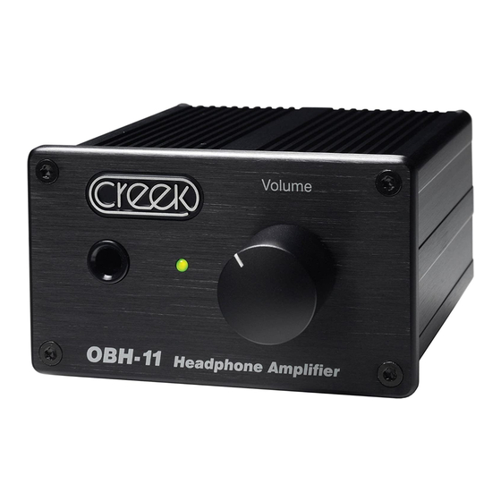 Creek Audio OBH-11 Operating Instructions