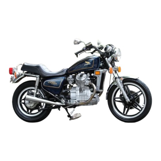 Honda CX500 CUSTOM Owner's Manual