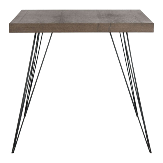 Safavieh Furniture Wolcott FOX4205 Quick Start Manual