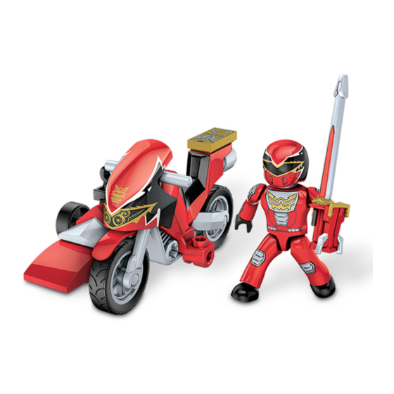 Mega Bloks Saban's Power Rangers Megaforce Red Ranger Hero Racer Manual