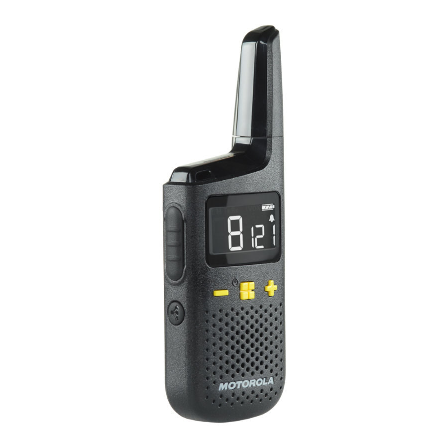Motorola XT185 - Two-Way Radio Manual
