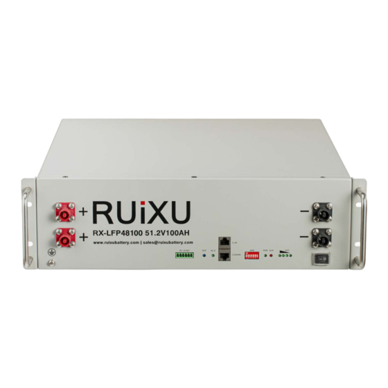 RUiXU RX-LFP48100-H Operation And Maintenance Manual