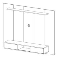 Naomi Home Zola Multi Storage Wall Media Center Assembly Instructions Manual