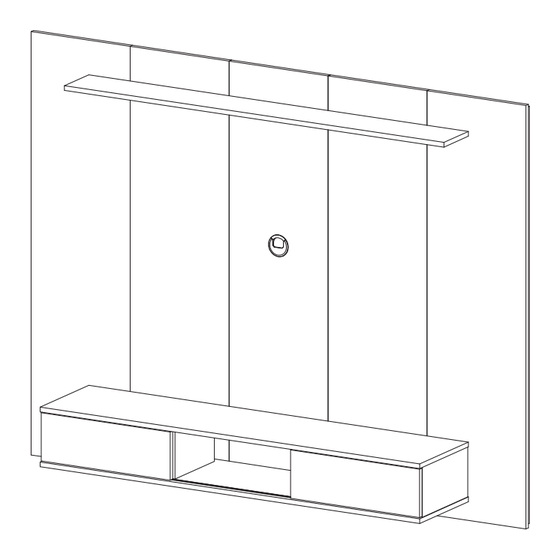 Naomi Home Zola Multi Storage Wall Media Center Assembly Instructions Manual