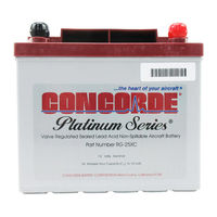 Concorde Battery RG Series Owner's/Operator's Manual