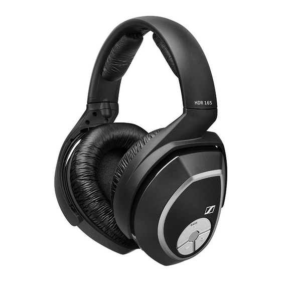 Sennheiser RS 165 Safety Manual