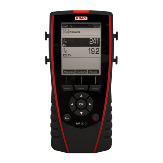 Kimo mp210 User Manual