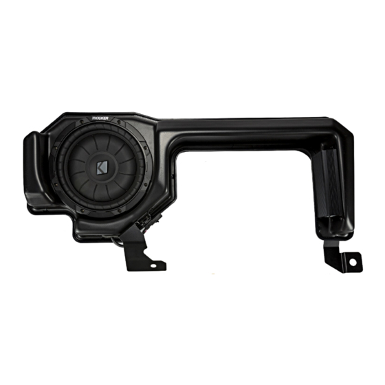 Kicker 19417166 Manual