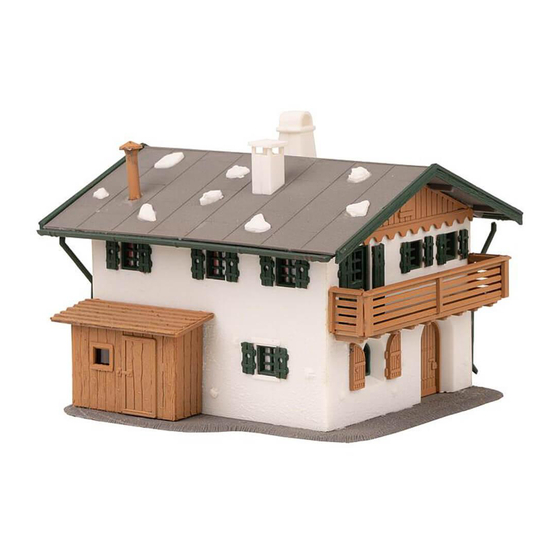 Faller ALPINE HOUSE Quick Start Manual