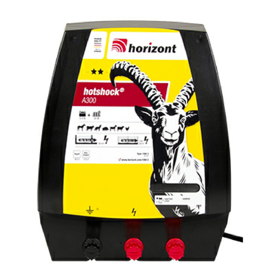 Horizont hotshock A300 Instruction Manual