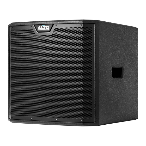 Alto Professional TS312SXUS User Manual