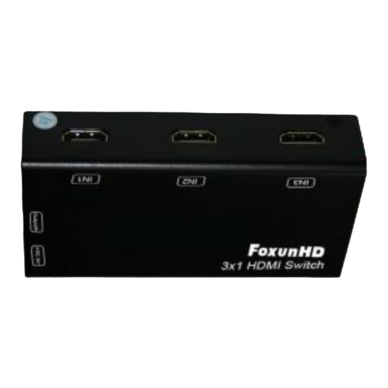 foxunhd FX-SW03-4k2k Operating Instructions