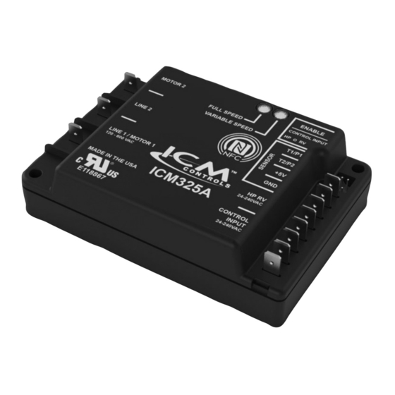 ICM Controls ICM325A Installation, Operation & Application Manual