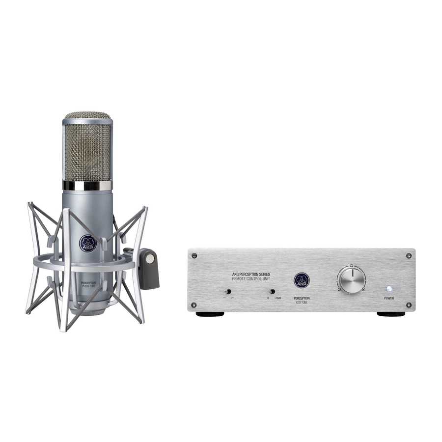 AKG PERCEPTION 820 User Instructions