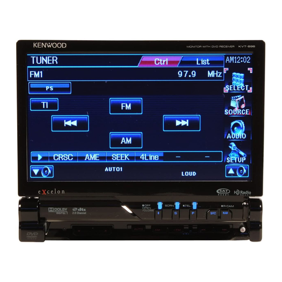 Kenwood KVT-636DVD Instruction Manual