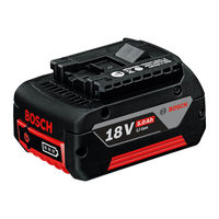 Bosch GBA 18V Safety Notes