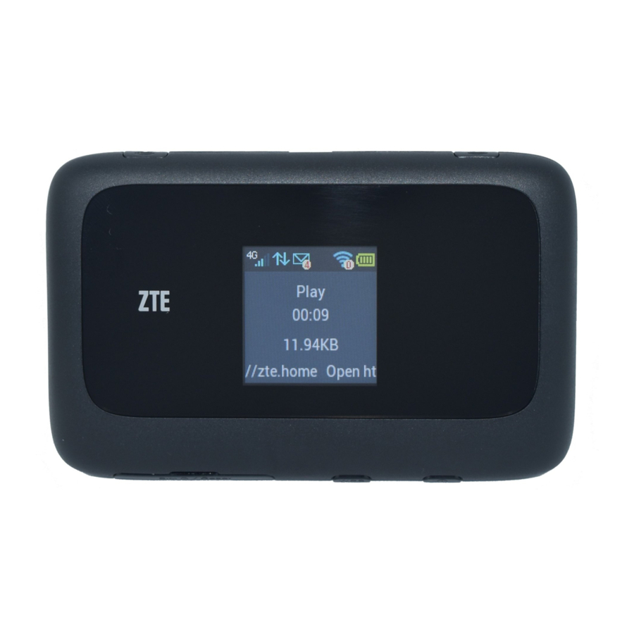 Zte MF910L Quick Start Manual