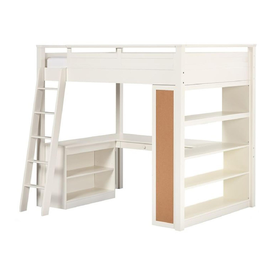 PB TEEN Sleep & Study Loft Bed - Bookcase Assembly Instructions