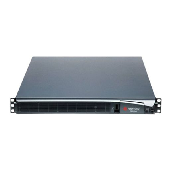 Polycom RMX 1500 Installation & Quick Start Manual