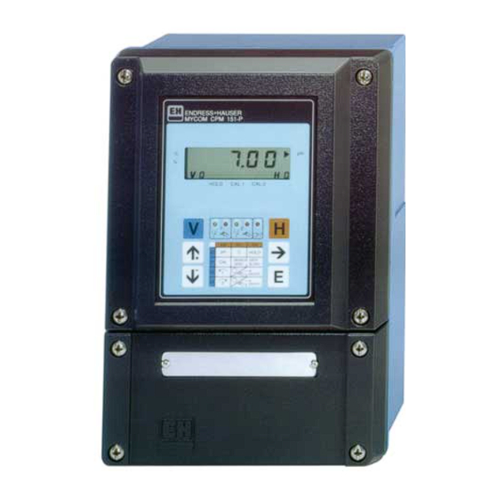 Endress+Hauser mycom COM 121 Manuals
