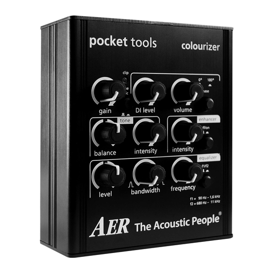 AER The Acoustic People pocket tools colourizer User Manual