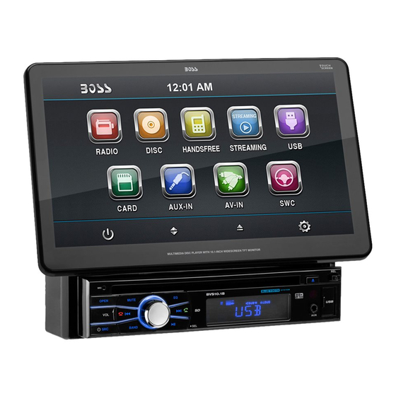 User Manuals: Boss Audio Systems BVS10.1B DVD Receiver
