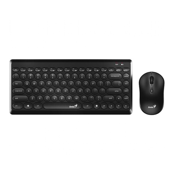 Genius LuxeMate Q8000 Stylish Wireless Quick Manual