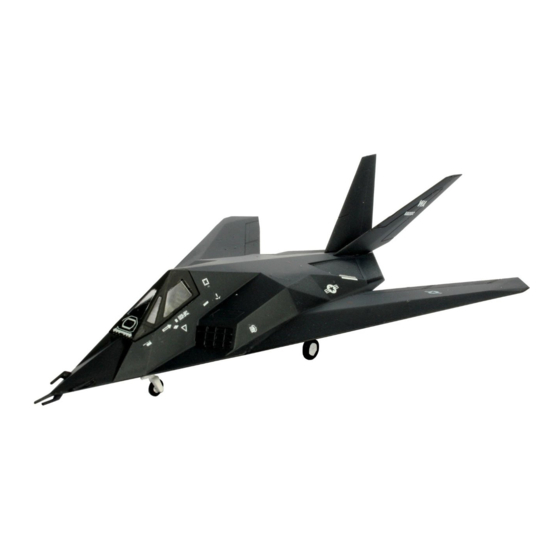 REVELL F-117 Stealth Fighter Assembly Instructions