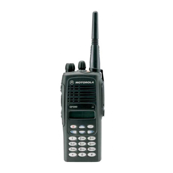 Motorola GP380 Specifications