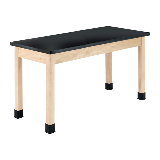 DIVERSIFIED WOODCRAFTS PLAIN APRON TABLES Assembly Instructions Manual