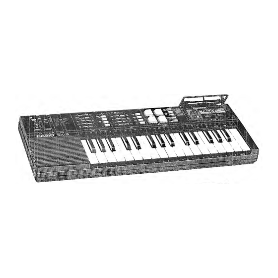 Casio SK 8A Service Manual & Parts List