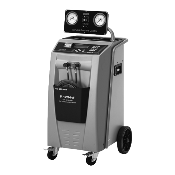 Waeco AirCon Service Center VAS 581 001A Operating Manual