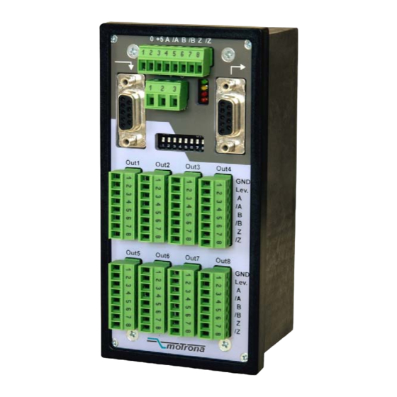 CONNECTRIC Motrona GV 460 Operating Instructions Manual