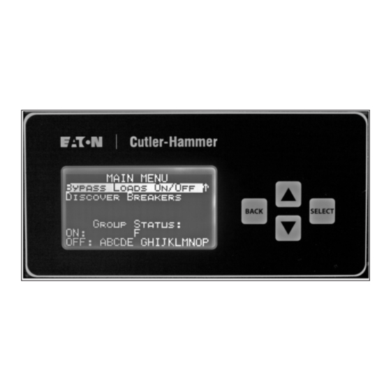 Eaton Cutler-Hammer Pow-R-Command 750 Quick Start Manual