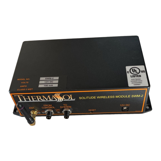 Thermasol SWM-2 Installation Instructions Manual