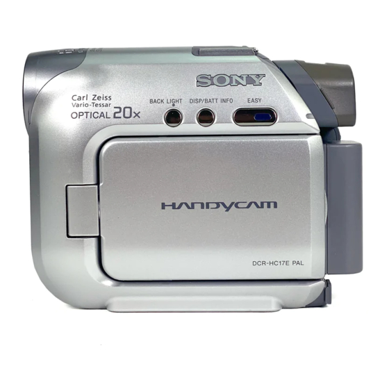 Sony Handycam DCR-HC19E Manuals