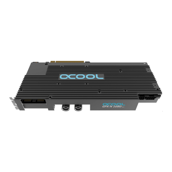 Alphacool GPX-N 1080-M12 Instruction Manual