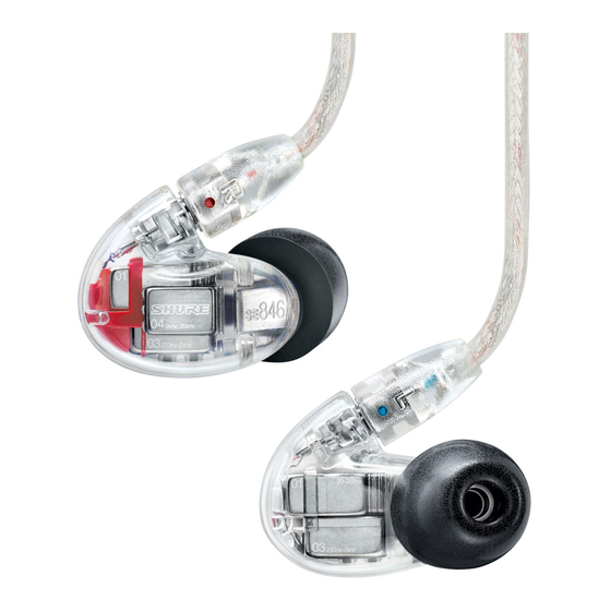Shure SE846 Manual