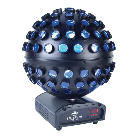 American DJ Spherion Tri LED User Instructions