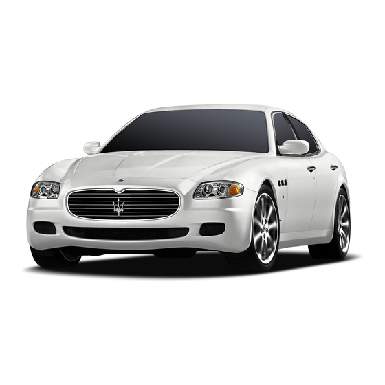 Maserati Quattroporte Automatic Owner's Manual