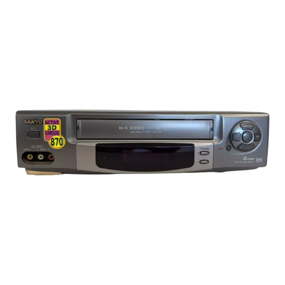 Sanyo VHR-810 Service Manual