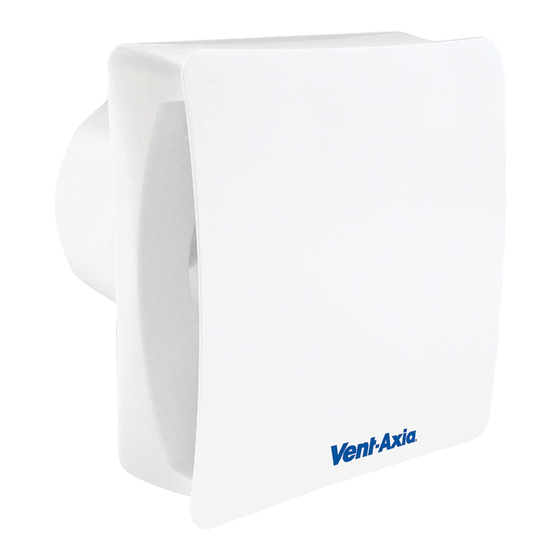 Vent-Axia VASF100B Installation And Wiring Instructions