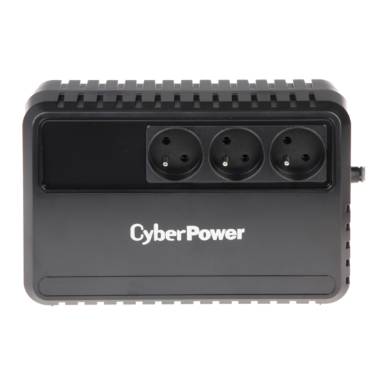 CyberPower BU650E Quick Start Manual