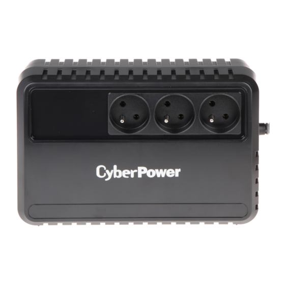 CyberPower BU650E Quick Start Manual