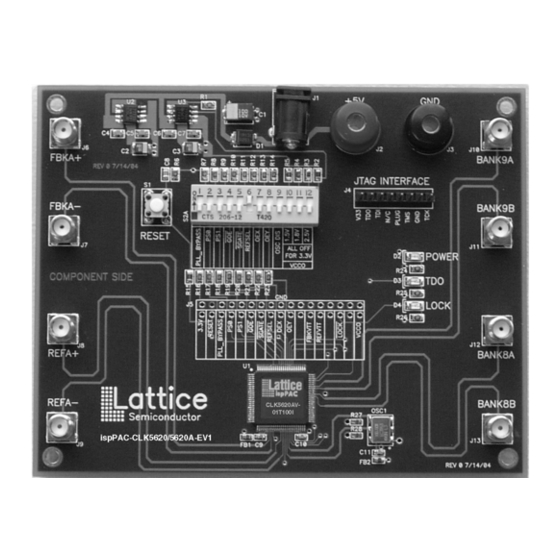 Lattice Semiconductor ispClock5620A Application Note